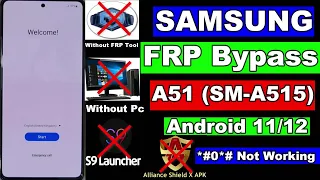 Samsung A51 FRP Bypass Android 12 | Without Pc | Samsung A51 FRP Unlock One UI 4.1