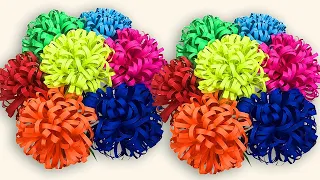 Fluffy Flower Making | DIY Beautiful Fluffy Flower Diy Fluffy PAPER FLOWER MAKING | Fluffy flowers