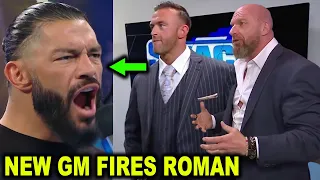 Roman Reigns Fired by New WWE SmackDown General Manager Nick Aldis as Triple H Approves Decision