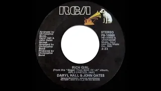 1977 HITS ARCHIVE: Rich Girl - Daryl Hall & John Oates (a #1 record--stereo 45)