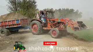 Tractor Load Trolley Fail On Ramp | Tractor Trolley Stuck In Mud Pulling Fail On Ramp