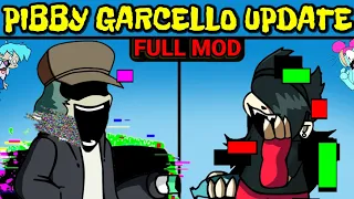 Friday Night Funkin' VS Corrupted Garcello New Update Full Week | Come Learn With Pibby x FNF Mod