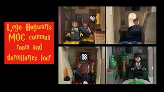 Common rooms and Dormitories tour. Modular Hogwarts. LEGO Harry Potter