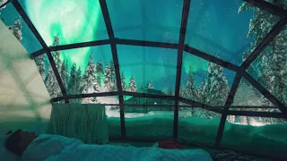 Kaukslauttanen Resort Northern Lights Igloos in Finland - Aurora Borealis