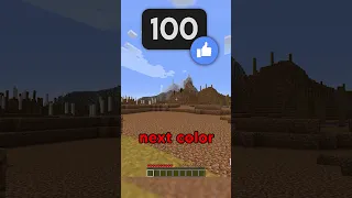 Minecraft, But Every 100 Likes a Color Disappears…