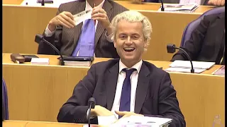 Geert Wilders v Rutte 'Doe normaal man' 'Islamitische aap uit de mouw'  - APB 22-09-2011