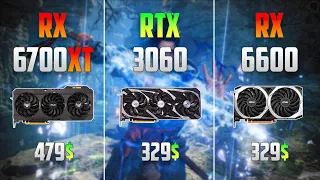 RX 6700 XT vs RTX 3060 vs RX 6600 - Test in 8 Games