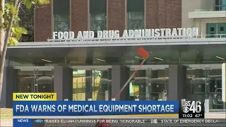 FDA warns of sterile medical device shortage