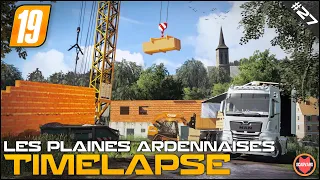 🇫🇷  Unloading Building Materials & Using Liebherr 81K ⭐ FS19 Les Plaines Ardennaises V2 Timelapse