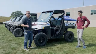 This Electric UTV Is Ready To Silently Work On Your Ranch! We Drive The Polaris Ranger XP Kinetic