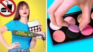 NGUMPETIN MAKANAN || Saat Makanan jadi BFF! Kiat Keren Ngumpetin Makeup & Permen oleh 123 GO! Series