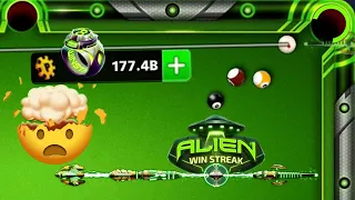 Coins 177B New Cue And Ring 😍 8 ball pool Table Alien Win Streak