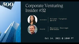 Corporate Venturing Insider #32: Eileen Tanghal @ In Q Tel with Nicolas Sauvage