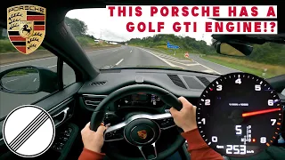 2021 PORSCHE MACAN 245HP TOP SPEED ON GERMAN AUTOBAHN 🏎 SLOWEST ORDERABLE PORSCHE HAS A GOLF ENGINE