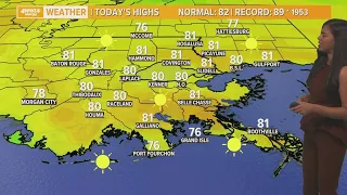 New Orleans Weather: Gorgeous weather today and staying dry through the week