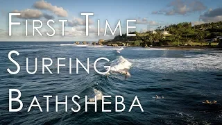 My first time surfing Bathsheba, Barbados