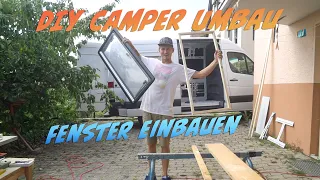 Fenster einbauen im DIY CAMPERVAN Dometic S4 Mercedes Sprinter