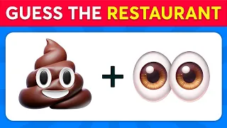 Guess the Fast Food Restaurant by Emoji 🍕🍺Emoji Quiz | Chocolate Quiz