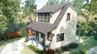 16x16ft (5x5m) Beautifully Designed Small Home with an Irresistible Warmth and Charm