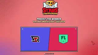 September Monthly Finals - East Asia Brawl Stars Predictions