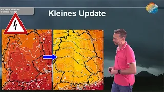 Kleines Update: Gewitter morgen & am Donnerstag. Freitag Abkühlung. Wochenende sonnig und warm.