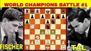 LABANAN NG WORLD CHAMPIONS #1 || Fischer, Robert James - Tal, Mihail || 30th Bled 1961 #143