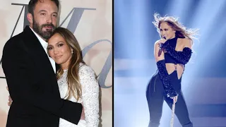 Ben Affleck cheers on Jennifer Lopez at 2022 iHeartRadio Music Awards.