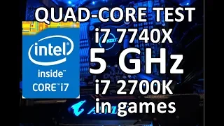 5GHz test!! i7 7740X vs i7 2700K - Evolution of Intel quad-cores. Pt.2