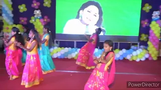 Best remix dance madhuri dixit songs 6th STD girls Johnson high school bangalore-68 34th annual day