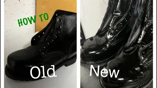 HOW TO POLISH MILITARY BOOTS