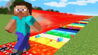 Minecraft but Blocks I Touch turn Super