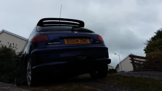 Peugeot 206 1.6 gti hdi exhaust sound.