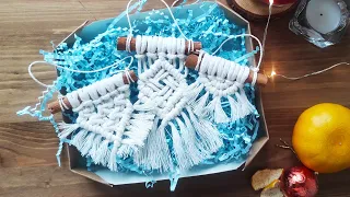 Christmas macrame decoration with cinnamon! Master class for beginners.