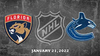 NHL Panthers vs Canucks | Jan.21, 2022