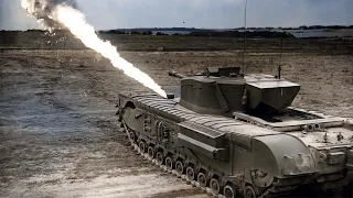 The Liquid Fire Spitting 45-millimeter Churchill Tank