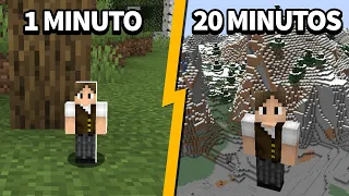 Minecraft: EU FICO MAIS ALTO A CADA MINUTO!