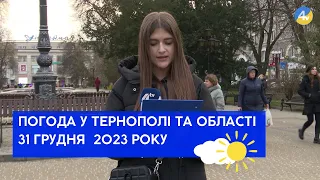 Тернопільська погода на 31 грудня 2023 року