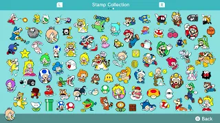 Super Mario 3D World - Complete Stamp Collection - 100% Complete