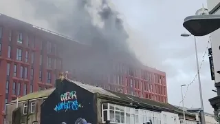 Blackpool Fire 🔥 at New Office Block: Aftermath