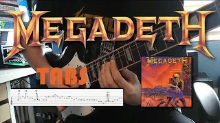 CHRIS POLAND ( Megadeth ) Black Friday Solo Cover w/ LESSON TABS & BACKING TRACK