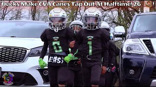 FREE FLOW VISUALS - 7U Ducks make CVA Hurricanes quit at halftime. 26-0! #youthfootballhighlights