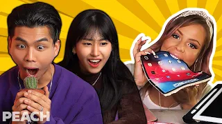 Koreans React to Mukbang Food that has gone TOO FAR! | Peach Korea