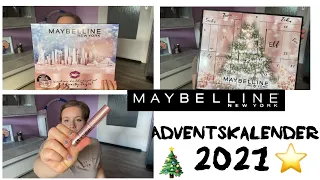 MAYBELLINE NEW YORK Adventskalender 2021 🎄 // KRASSS 😳 // alinaBerry