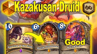 The Best Kazakusan Druid Deck I've Played After New Patch At Showdown in the Badlands | Hearthstone