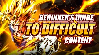 THE DOKKAN BEGINNER GUIDE TO *DIFFCULT* CONTENT, HOW TO BEAT RED ZONES AND MORE | DBZ: Dokkan Battle