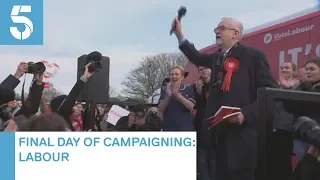 General Election 2019: Labour leader Jeremy Corbyn's last day of campaigning | 5 News