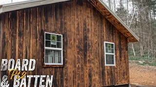 BOARD & BATTEN CABIN SIDING | OFF GRID TIMBER FRAME | WOODWORK