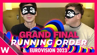 Eurovision 2023 Grand Final Running Order Reaction