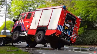 HEAVY RECOVERY :  4X4 Fire Truck Crash on its side (Volvo FM) 🚒