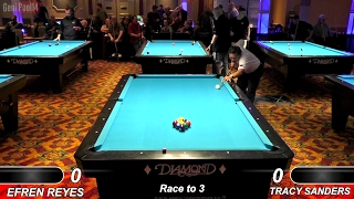 Efren Reyes New 2017 Match !!! v Tracy Sanders ᴴᴰ 2017 Derby City Classic 9-ball Banks R2